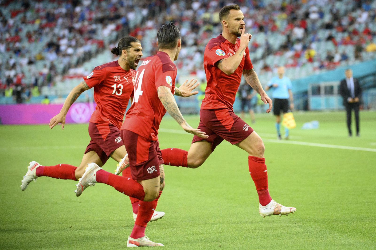 Hier sollte ein Bild von der schweizer Nati erscheinen